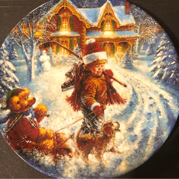 Collectible Plate by Stewart Sherwood -1992 - The joys of childhood - Picture 1 of 3